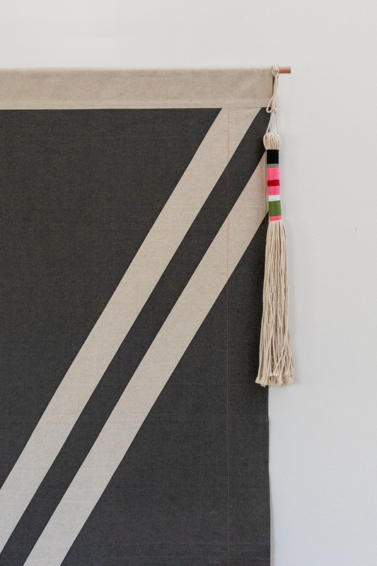 Charcoal Banner + Tassel Combo