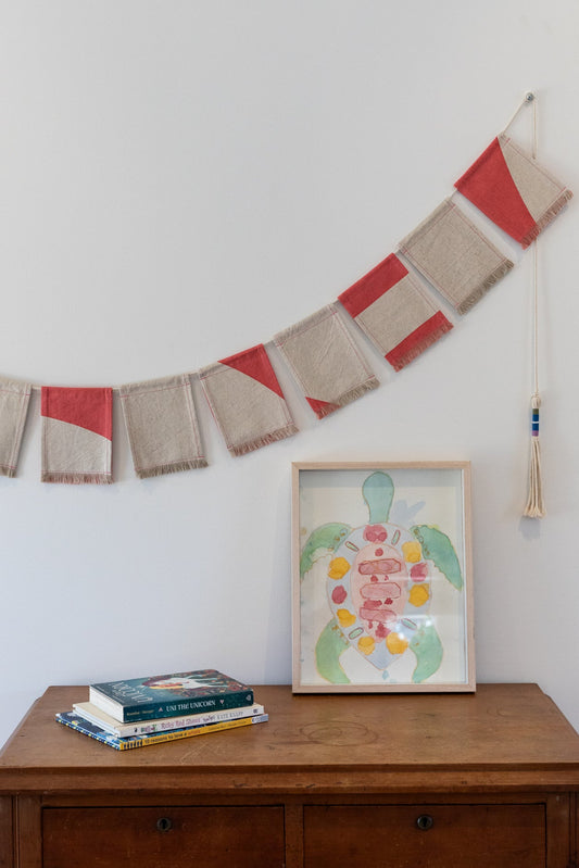 Bunting in Watermelon