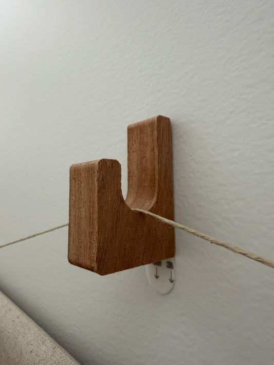 Timber adhesive hook