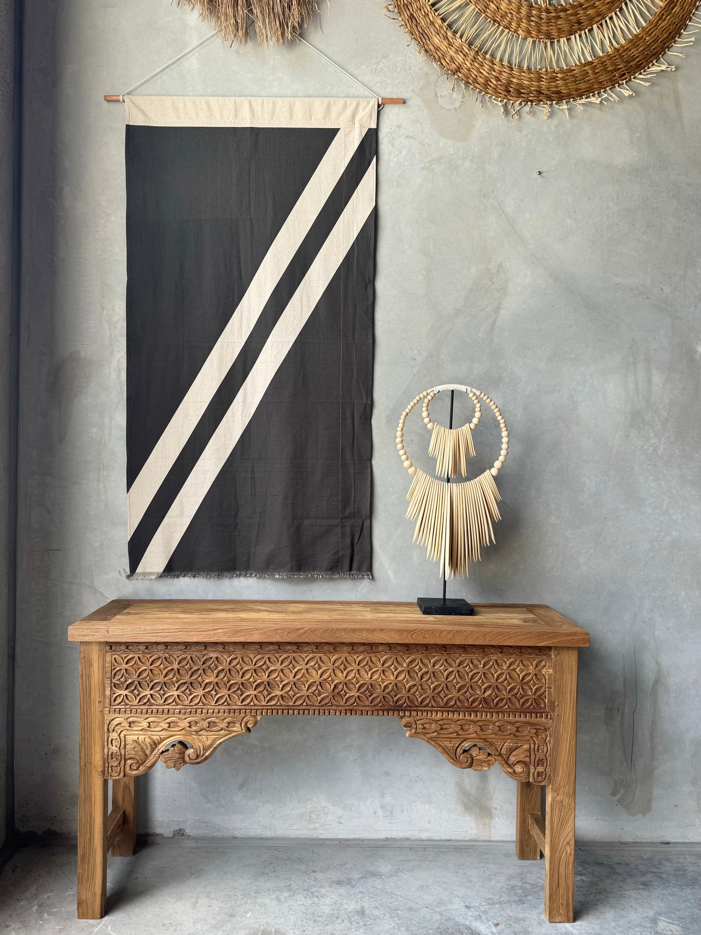 Double Stripe in Charcoal