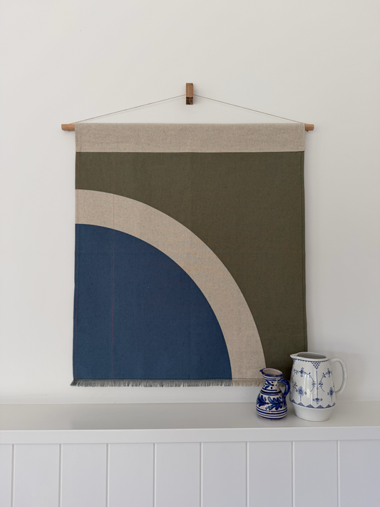 Square Banner in Sage & Ocean