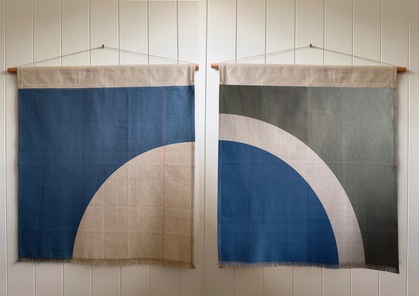 Square Banner in Sage & Ocean