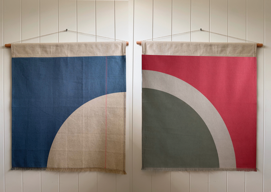 Square Pair - Ocean + Sage & Watermelon