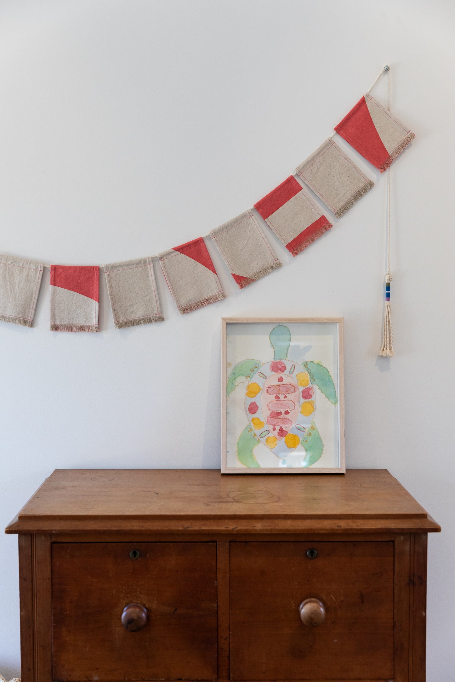 Bunting in Watermelon