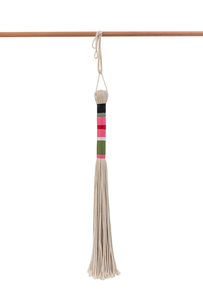 Tassel in Pink/Green